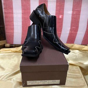 NWB Moda Max genuine leather dress shoes loafer wedding formal MF804-3